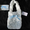 White Crocheted Plastic Purse